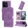 Per Xiaomi 14T Custodia per telefono in pelle con motivo girasole in rilievo (viola) Per Xiaomi 14T Custodia per telefono in pelle con motivo girasole in rilievo (viola)