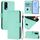 Per vivo Y72 5G / iQOO Z3 / Y52 5G Custodia in pelle tinta unita con cordino (verde menta) Per vivo Y72 5G / iQOO Z3 / Y52 5G Custodia in pelle tinta unita con cordino (verde menta)