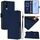 Per vivo Y72 5G / iQOO Z3 / Y52 5G Custodia in pelle tinta unita con cordino (blu navy) Per vivo Y72 5G / iQOO Z3 / Y52 5G Custodia in pelle tinta unita con cordino (blu navy)