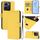 Per vivo Y36 5G Global / Y36 4G Global Custodia in pelle tinta unita con cordino (giallo limone) Per vivo Y36 5G Global / Y36 4G Global Custodia in pelle tinta unita con cordino (giallo limone)