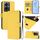 Per vivo Y78 5G Global / V29 Lite Custodia in pelle tinta unita con cordino (giallo limone) Per vivo Y78 5G Global / V29 Lite Custodia in pelle tinta unita con cordino (giallo limone)