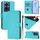 Per vivo Y78 5G Global / V29 Lite Custodia in pelle tinta unita con cordino (Lake Blue) Per vivo Y78 5G Global / V29 Lite Custodia in pelle tinta unita con cordino (Lake Blue)