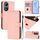 Per vivo Y100 5G Custodia per telefono in pelle tinta unita con cordino Global Skin Feel (rosa) Per vivo Y100 5G Custodia per telefono in pelle tinta unita con cordino Global Skin Feel (rosa)
