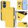 Per vivo Y100 5G Custodia per telefono in pelle tinta unita con cordino Global Skin Feel (giallo limone) Per vivo Y100 5G Custodia per telefono in pelle tinta unita con cordino Global Skin Feel (giallo limone)