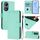 Per vivo Y100 5G Custodia per telefono in pelle tinta unita con cordino Global Skin Feel (verde menta) Per vivo Y100 5G Custodia per telefono in pelle tinta unita con cordino Global Skin Feel (verde menta)