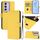 Per vivo Y100 5G IDN / V40 SE 5G Custodia in pelle tinta unita con cordino (giallo limone) Per vivo Y100 5G IDN / V40 SE 5G Custodia in pelle tinta unita con cordino (giallo limone)