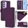 Per vivo Y100 5G IDN / V40 SE 5G Custodia in pelle tinta unita con cordino (viola) Per vivo Y100 5G IDN / V40 SE 5G Custodia in pelle tinta unita con cordino (viola)