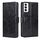 Per OPPO Reno12 5G Custodia per telefono in pelle con cuciture geometriche globali (nero) Per OPPO Reno12 5G Custodia per telefono in pelle con cuciture geometriche globali (nero)