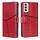 Per OPPO Reno12 5G Custodia per telefono in pelle con cuciture geometriche globali (rosso) Per OPPO Reno12 5G Custodia per telefono in pelle con cuciture geometriche globali (rosso)