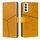 Per OPPO Reno12 5G Custodia per telefono in pelle con cuciture geometriche globali (giallo) Per OPPO Reno12 5G Custodia per telefono in pelle con cuciture geometriche globali (giallo)