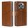 Per OPPO Reno12 F 5G Custodia in pelle con cuciture geometriche (marrone chiaro) Per OPPO Reno12 F 5G Custodia in pelle con cuciture geometriche (marrone chiaro)