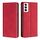 Per OPPO Reno12 5G Custodia per telefono in pelle magnetica Global Skin Feel (rosso) Per OPPO Reno12 5G Custodia per telefono in pelle magnetica Global Skin Feel (rosso)