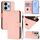 Per Redmi 13 4G Global / 13 5G Global Custodia in pelle tinta unita con cordino (rosa) Per Redmi 13 4G Global / 13 5G Global Custodia in pelle tinta unita con cordino (rosa)