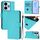 Per Redmi 13 4G Global / 13 5G Global Custodia in pelle tinta unita con cordino (Lake Blue) Per Redmi 13 4G Global / 13 5G Global Custodia in pelle tinta unita con cordino (Lake Blue)