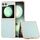 Per Samsung Galaxy Z Flip6 Custodia per telefono in PU con struttura in tessuto elettrolitico (verde chiaro) Per Samsung Galaxy Z Flip6 Custodia per telefono in PU con struttura in tessuto elettrolitico (verde chiaro)