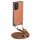 Per Samsung Galaxy S24 Ultra 5G Custodia per telefono con cover posteriore in pelle con trama in fibra di carbonio e tracolla (marrone)