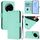 Per Xiaomi 13 Ultra Skin Feel Custodia in pelle tinta unita con cordino (verde menta) Per Xiaomi 13 Ultra Skin Feel Custodia in pelle tinta unita con cordino (verde menta)