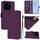 Per Xiaomi 14 Custodia in pelle tinta unita con cordino (viola)