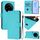 Per Xiaomi 14 Ultra 5G Custodia per telefono in pelle tinta unita con cordino (Lake Blue) Per Xiaomi 14 Ultra 5G Custodia per telefono in pelle tinta unita con cordino (Lake Blue)