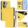 Per OPPO Reno11 5G Custodia per telefono in pelle tinta unita con cordino Global Skin Feel (giallo limone) Per OPPO Reno11 5G Custodia per telefono in pelle tinta unita con cordino Global Skin Feel (giallo limone)