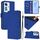 Per OPPO Reno11 F 5G Custodia per telefono in pelle tinta unita con cordino (blu scuro) Per OPPO Reno11 F 5G Custodia per telefono in pelle tinta unita con cordino (blu scuro)