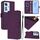 Per OPPO Reno11 F 5G Custodia per telefono in pelle tinta unita con cordino (viola) Per OPPO Reno11 F 5G Custodia per telefono in pelle tinta unita con cordino (viola)