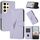 Per Samsung Galaxy S24 Ultra 5G Custodia in pelle con fibbia a motivo triangolare (viola chiaro) Per Samsung Galaxy S24 Ultra 5G Custodia in pelle con fibbia a motivo triangolare (viola chiaro)