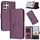 Per Samsung Galaxy S22 Ultra 5G Custodia in pelle con fibbia a motivo triangolare (viola scuro) Per Samsung Galaxy S22 Ultra 5G Custodia in pelle con fibbia a motivo triangolare (viola scuro)