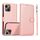 Per iPhone 14 Custodia in pelle con retro magnetico staccabile 2 in 1 con texture in vitello (oro rosa) Per iPhone 14 Custodia in pelle con retro magnetico staccabile 2 in 1 con texture in vitello (oro rosa)