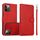 Per iPhone 14 Pro Calf Texture 2 in 1 Custodia in pelle con retro magnetico staccabile (rosso) Per iPhone 14 Pro Calf Texture 2 in 1 Custodia in pelle con retro magnetico staccabile (rosso)