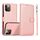 Per iPhone 14 Pro Calf Texture 2 in 1 Custodia in pelle con retro magnetico staccabile (oro rosa) Per iPhone 14 Pro Calf Texture 2 in 1 Custodia in pelle con retro magnetico staccabile (oro rosa)