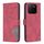 Custodia per telefono in pelle con texture a rombi e fibbia magnetica per Honor X5b (rosso) Custodia per telefono in pelle con texture a rombi e fibbia magnetica per Honor X5b (rosso)