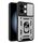 Per vivo Y28 4G Custodia per fotocamera scorrevole in TPU+PC (argento)
