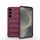 Per Samsung Galaxy S25 5G Magic Shield TPU + custodia in flanella (rosso vino)