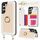 Per Samsung Galaxy S23+ 5G Custodia per telefono con doppia fessura per carta posteriore e copertura completa con tracolla (bianco) Per Samsung Galaxy S23+ 5G Custodia per telefono con doppia fessura per carta posteriore e copertura completa con tracolla (bianco)