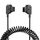 Cavo di prolunga adattatore a spirale per telecamera Anton Bauer V-mount D-Tap maschio a D-Tap maschio, lunghezza: 1,5 m (nero) Cavo di prolunga adattatore a spirale per telecamera Anton Bauer V-mount D-Tap maschio a D-Tap maschio, lunghezza: 1,5 m (nero)