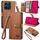 Custodia per telefono in pelle con laccio e cerniera per Honor 200 Smart Love (marrone) Custodia per telefono in pelle con laccio e cerniera per Honor 200 Smart Love (marrone)