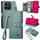 Custodia per telefono in pelle con laccio e cerniera Smart Love For Honor 200 (verde) Custodia per telefono in pelle con laccio e cerniera Smart Love For Honor 200 (verde)