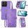 Per Honor 200 Smart Custodia in pelle con cerniera e motivo floreale in rilievo (viola) Per Honor 200 Smart Custodia in pelle con cerniera e motivo floreale in rilievo (viola)