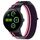 Per Google Pixel Watch 3 45mm Cinturino in nylon intrecciato con chiusura a strappo (rosa viola) Per Google Pixel Watch 3 45mm Cinturino in nylon intrecciato con chiusura a strappo (rosa viola)