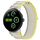 Per Google Pixel Watch 3 45mm Nylon intrecciato cinturino con chiusura a strappo (giallo grigio) Per Google Pixel Watch 3 45mm Nylon intrecciato cinturino con chiusura a strappo (giallo grigio)