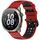 Per Keep Watch Pilot 1 cinturino in silicone a sgancio rapido con due fori colorati (rosso nero)