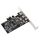 Scheda di espansione Firewire PCI-E 3 porte 1394a 1394b 2 x 6 pin + 1 x 4 pin per PC desktop Scheda di espansione Firewire PCI-E 3 porte 1394a 1394b 2 x 6 pin + 1 x 4 pin per PC desktop