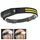 W689-2 bianco + luce calda USB ricaricabile sensore di movimento faro COB torcia da pesca all'aperto W689-2 bianco + luce calda USB ricaricabile sensore di movimento faro COB torcia da pesca all'aperto