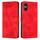Per Sony Xperia 5 VI Dream Triangle Custodia in pelle con cordino (rosso)