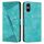 Per Sony Xperia 5 VI Dream Triangle Custodia in pelle con cordino (verde)