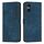 Per Sony Xperia 5 VI Custodia in pelle con motivo a strisce Skin Feel e cordino (blu) Per Sony Xperia 5 VI Custodia in pelle con motivo a strisce Skin Feel e cordino (blu)