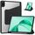 Custodia per tablet in pelle con supporto a tre pieghe per Honor Pad X8a (nero) Custodia per tablet in pelle con supporto a tre pieghe per Honor Pad X8a (nero)