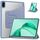 Custodia per tablet in pelle con supporto a tre pieghe per Honor Pad X8a (viola lavanda) Custodia per tablet in pelle con supporto a tre pieghe per Honor Pad X8a (viola lavanda)