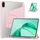 Custodia per tablet in pelle con supporto a tre pieghe per Honor Pad X8a (rosa) Custodia per tablet in pelle con supporto a tre pieghe per Honor Pad X8a (rosa)